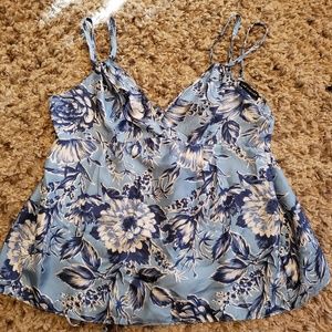 The Limited y2k open back strappy tie up tank top